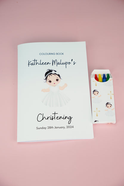 Baptism Colouring Book Blush cover