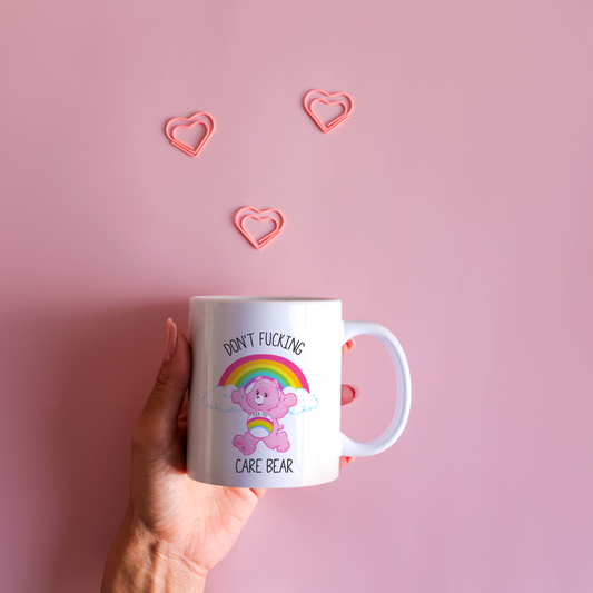 I don't fucking care Mug/ care bear mug